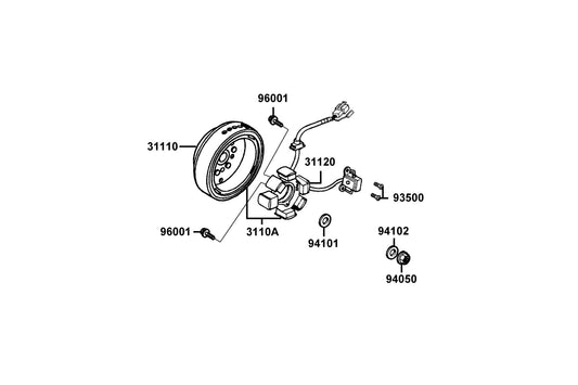 Washer Plain 6MM — 94101-06800 — KYMCO exploded-view diagram