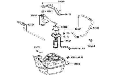 Bolt-wash 5*12 — 90302-PUA3-B51 — KYMCO exploded-view diagram