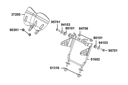 Stay Seed Meter — 51602-ALH3-M30 — KYMCO exploded-view diagram