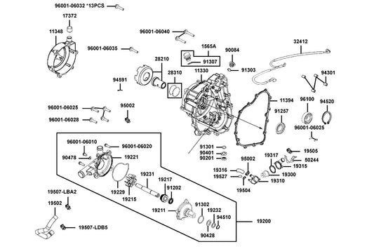 Oil Seal 45*60*7 — 91257-LDB5-E00 — KYMCO exploded-view diagram