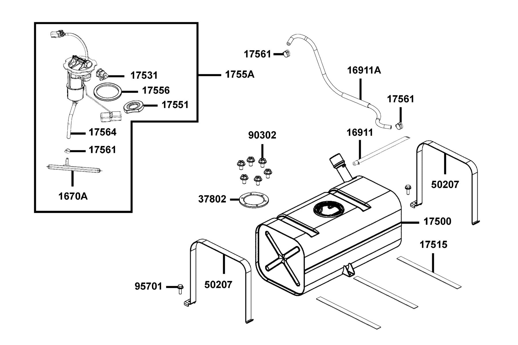 Bolt-wash M5X10 — 90302-LBF2-900 — KYMCO exploded-view diagram