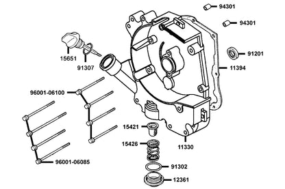 Oil Seal 16.4*30*5 — 91201-KGBG-C00 — KYMCO exploded-view diagram