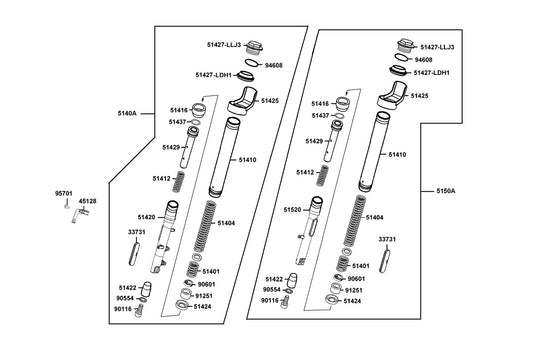 Oil Seal — 91251-LLJ3-E00 — KYMCO exploded-view diagram