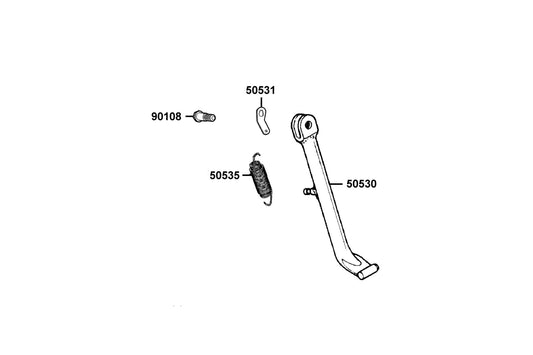 Screw Side Stand Pivot — 90108-KUDU-C01 — KYMCO exploded-view diagram
