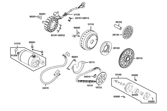 Separator Oil — 15711-LEA7-E00 — KYMCO exploded-view diagram