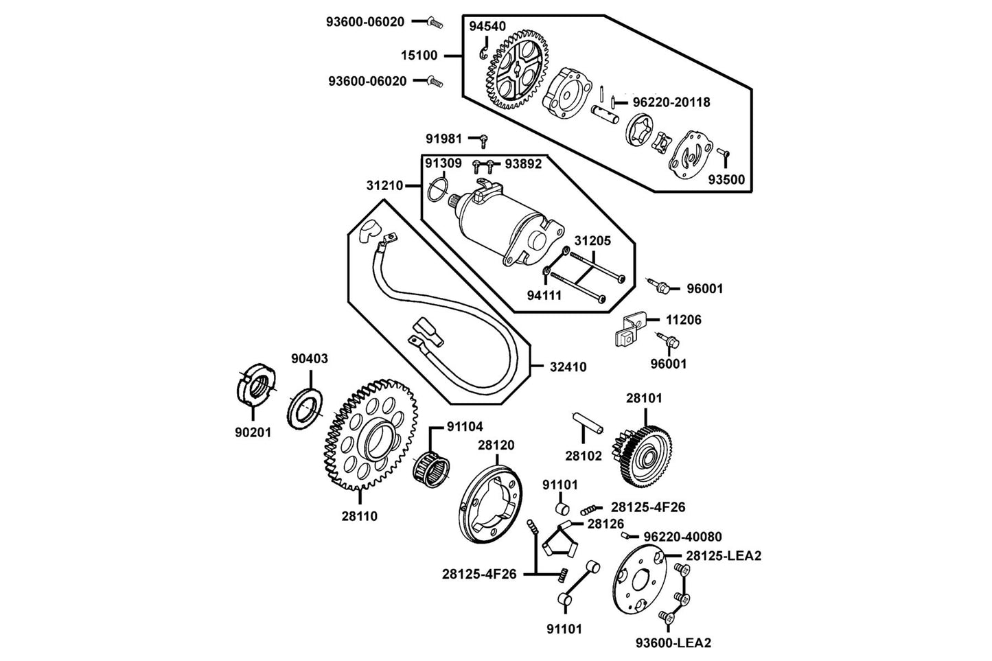 E Ring 5 — 94540-05018 — KYMCO exploded-view diagram
