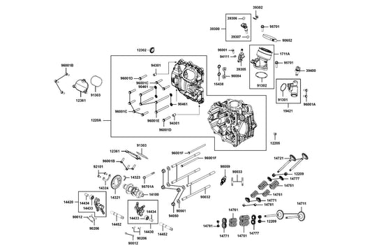 Dowel Pin 8*14 — 94301-08140 — KYMCO exploded-view diagram