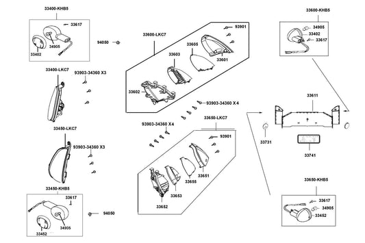 Nut Flange 5MM — 94050-05080 — KYMCO exploded-view diagram