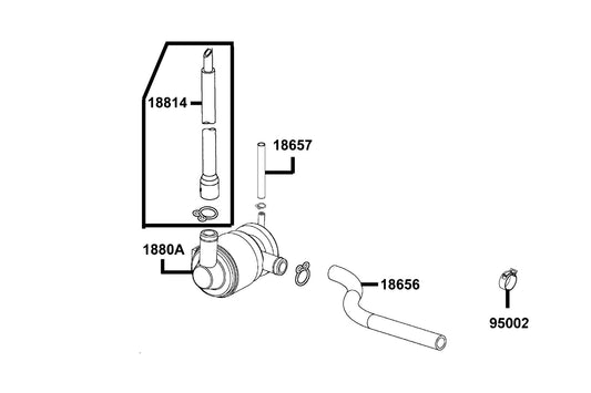 Duct Assy Air-aicv — 18814-LDC8-E10 — KYMCO exploded-view diagram