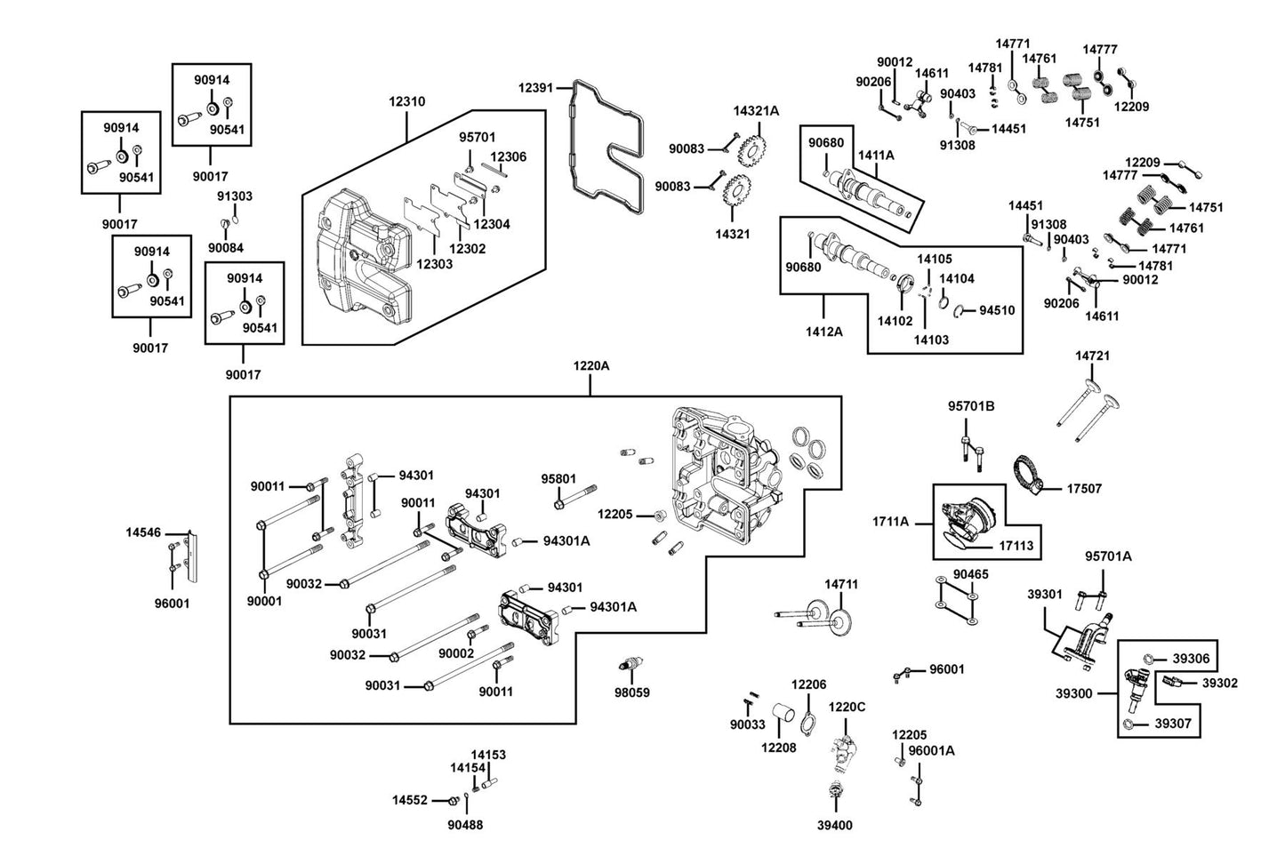 Cir Clip Ex 20 — 94510-20000 — KYMCO exploded-view diagram