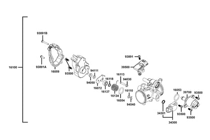 E Clip Shaft — 94540-50029 — KYMCO exploded-view diagram