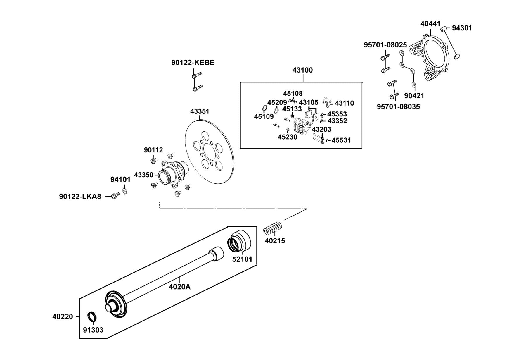 Dowel Pin 10*12 — 94301-10120 — KYMCO exploded-view diagram