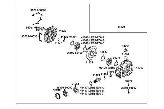 Oil Seal 48*68*10 — 91271-LEE8-E00 — KYMCO exploded-view diagram