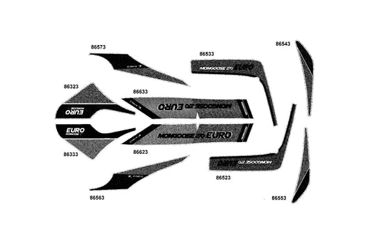 Stripe B R Fender Fr — 86543-ADC6-M30-T02 — KYMCO exploded-view diagram