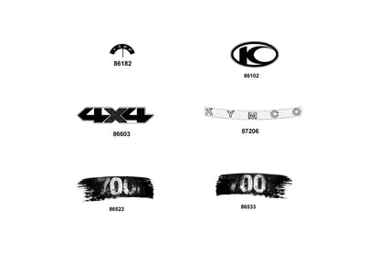Emb Mark Kymco — 87206-AGA6-M30-T01 — KYMCO exploded-view diagram