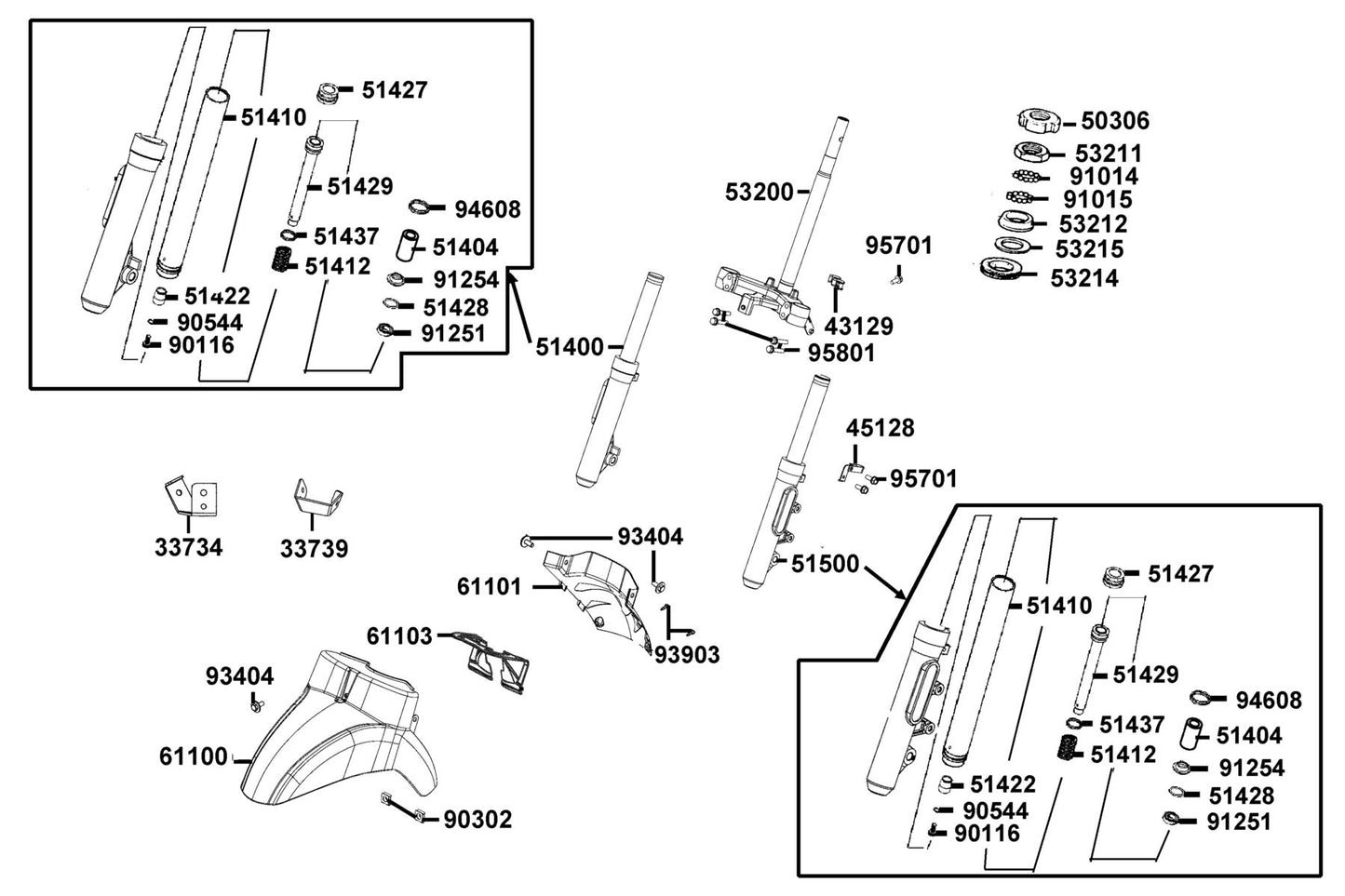 Dust Seal — 91254-LEJ2-E10 — KYMCO exploded-view diagram