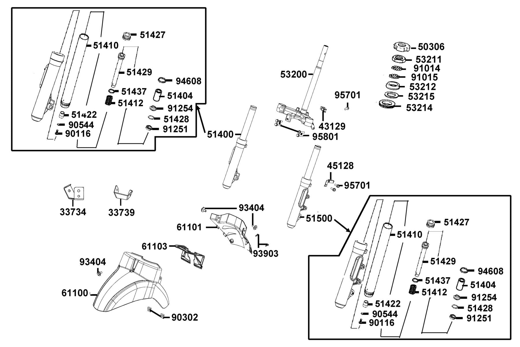 Dust Seal — 91254-LEJ2-E10 — KYMCO exploded-view diagram