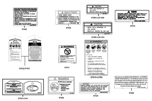 Speed Limit — 87519-LDE9-M30-T01 — KYMCO exploded-view diagram