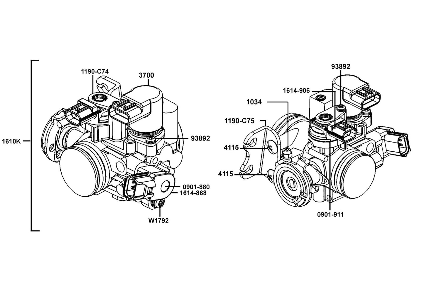 Screw Torx M5*0.8/TPS — W1792-048-9901 — KYMCO exploded-view diagram