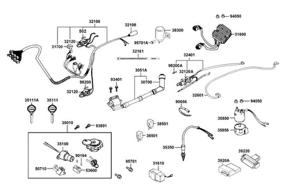Fuse A25 — 98200-12500 — KYMCO exploded-view diagram