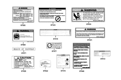 KYMCO Caution Label exploded-view diagram, UXV 450
