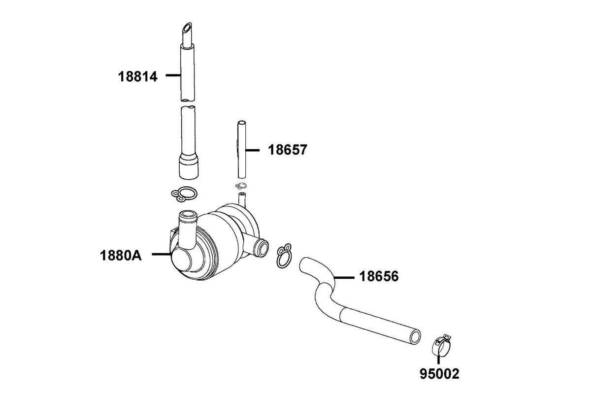 KYMCO Air Cleaner Two exploded-view diagram, Agility 50