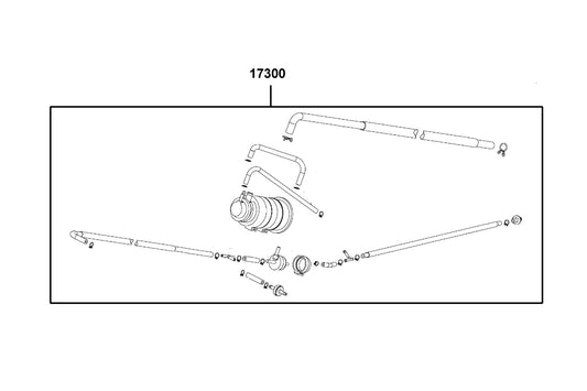 Canister-pcv Assy — 17300-ABD2-M30 — KYMCO exploded-view diagram
