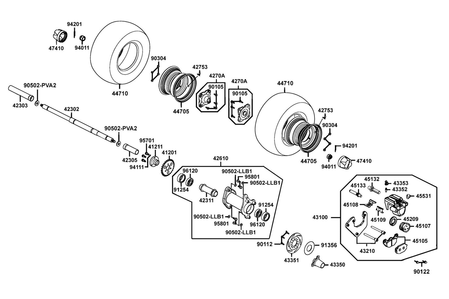 Seal Dust — 91254-LBD4-800 — KYMCO exploded-view diagram