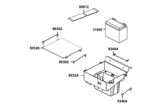 Bolt-wash 5*12 — 90302-GFY6-901 — KYMCO exploded-view diagram