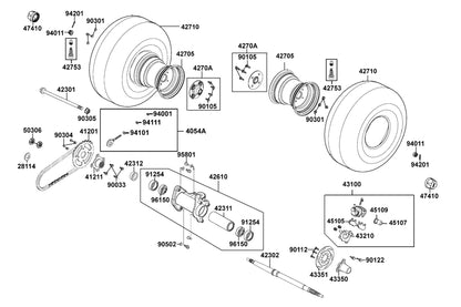 Seal Dust — 91254-LLB1-900 — KYMCO exploded-view diagram