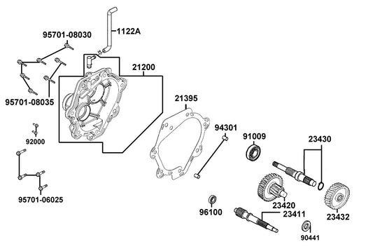 Brg Ball Radial 6205LLU — 91009-KHE7-C00 — KYMCO exploded-view diagram